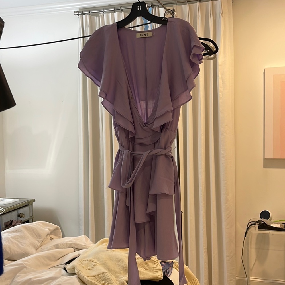 Purple mini dress